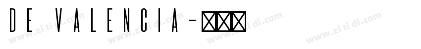 De Valencia字体转换